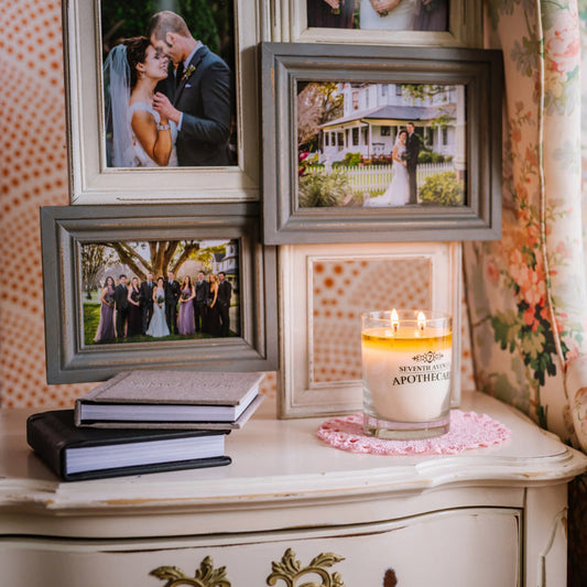 Custom Branded Wedding Candles Made With Soy Wax!