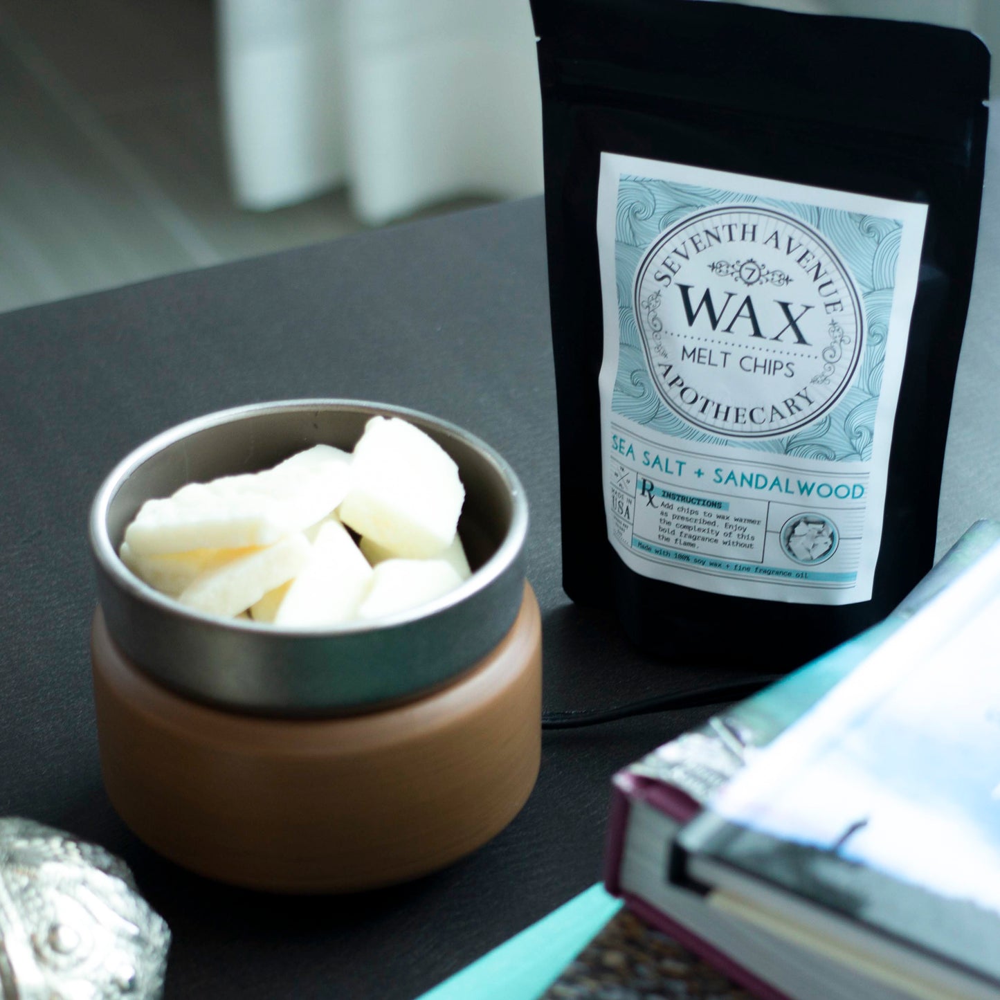 Sea Salt + Sandalwood Wax Melt Chips