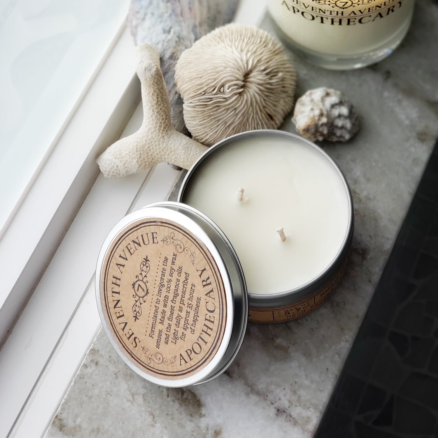 Ocean Mist + Moss - Travel Tin Candle