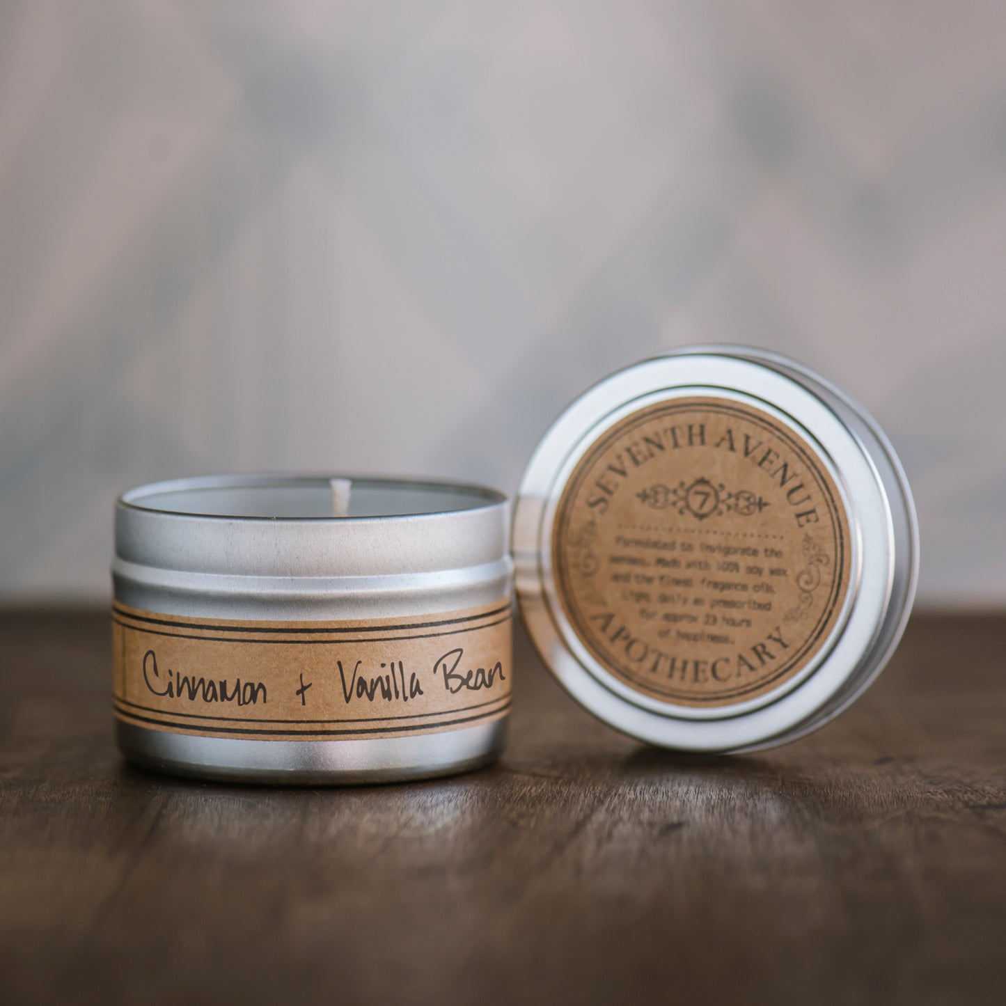 Cinnamon + Vanilla Bean - Mini Tin Candle