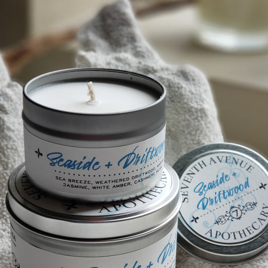 Seaside + Driftwood - Mini Tin Candle