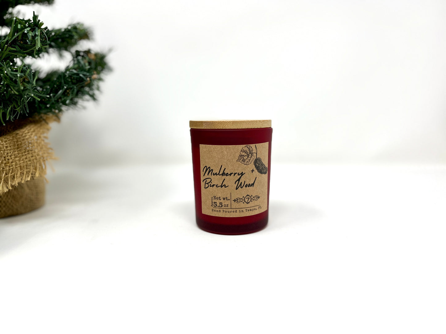 Holiday Candle Painted Glass Set