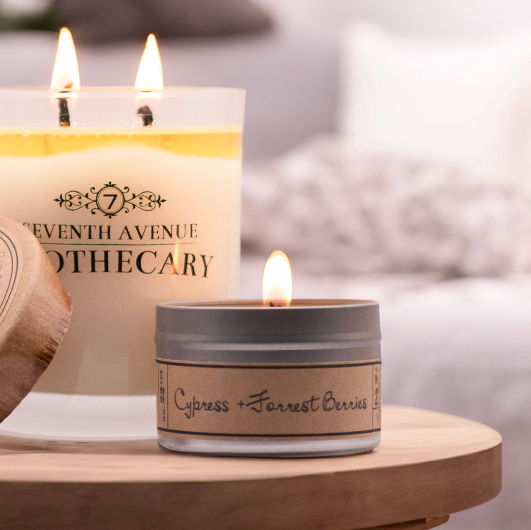 Cypress Forest + Berries - Mini Tin Candle