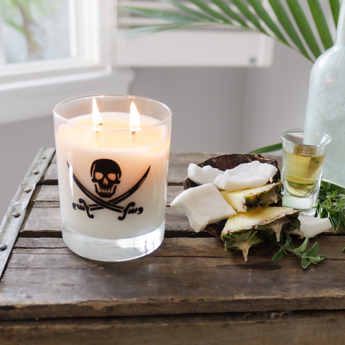 Spiced Rum + Coconut Soy Wax Candle - Signature Glass