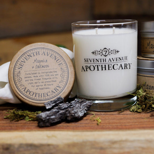 Magnolia + Oakmoss - Signature Glass Candle