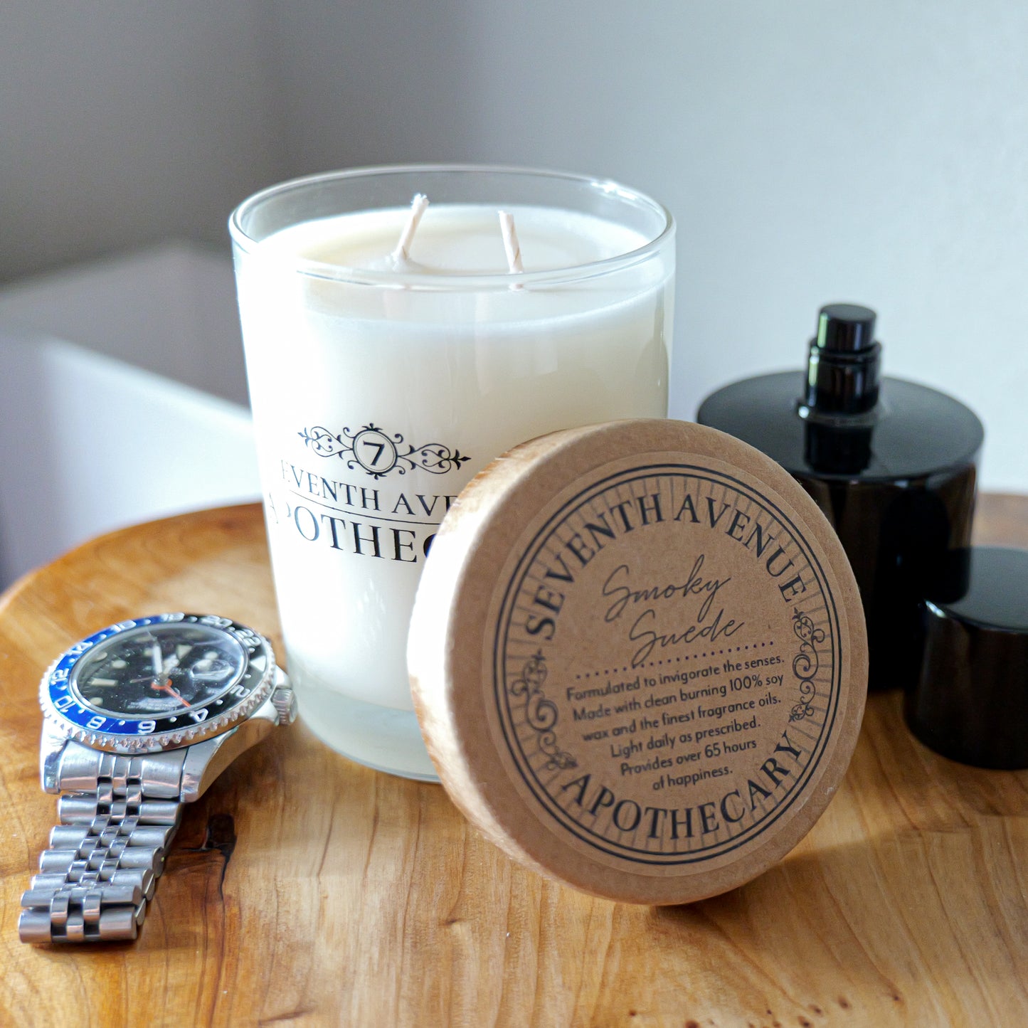 Smoky Suede - Signature Glass Candle