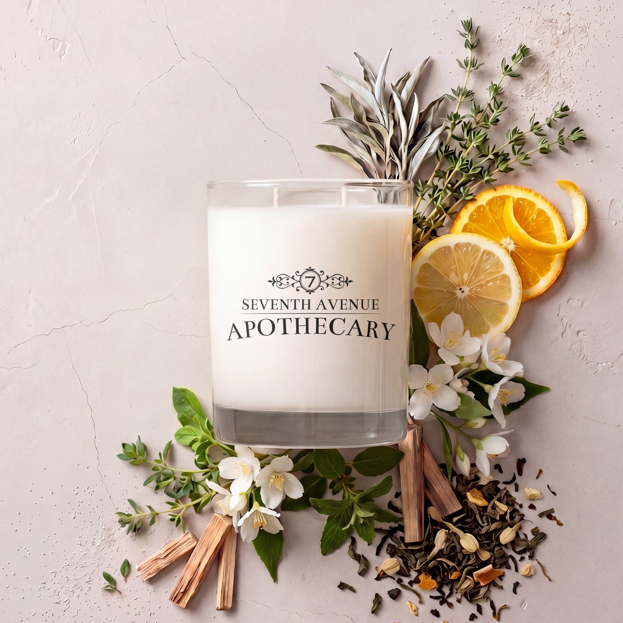 White Tea + Thyme Soy Wax Candle – Seventh Avenue Apothecary
