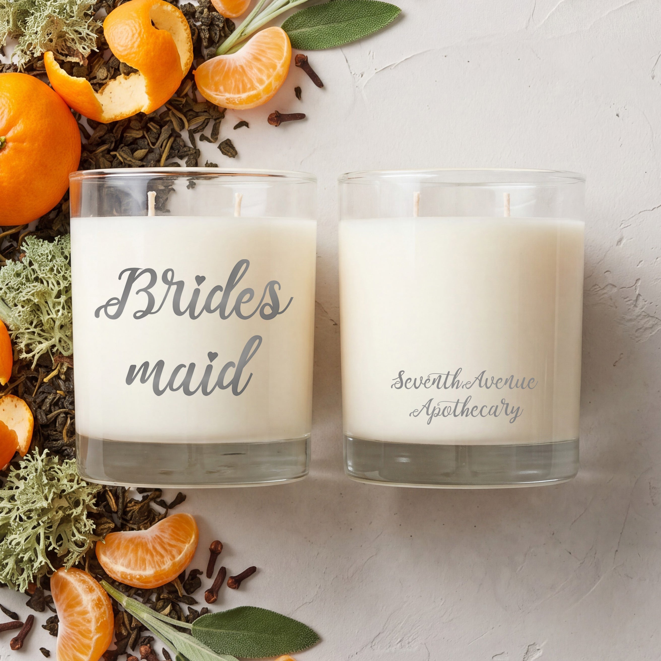 Bridesmaid Candle Gift - Warm Citrus + Oolong Tea – Seventh Avenue