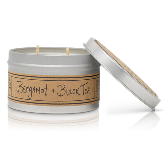 Bergamot + Black Tea Soy Wax Candle - Travel Tin