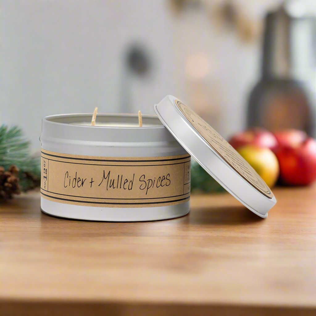 Cider + Mulled Spices - Travel Tin Candle