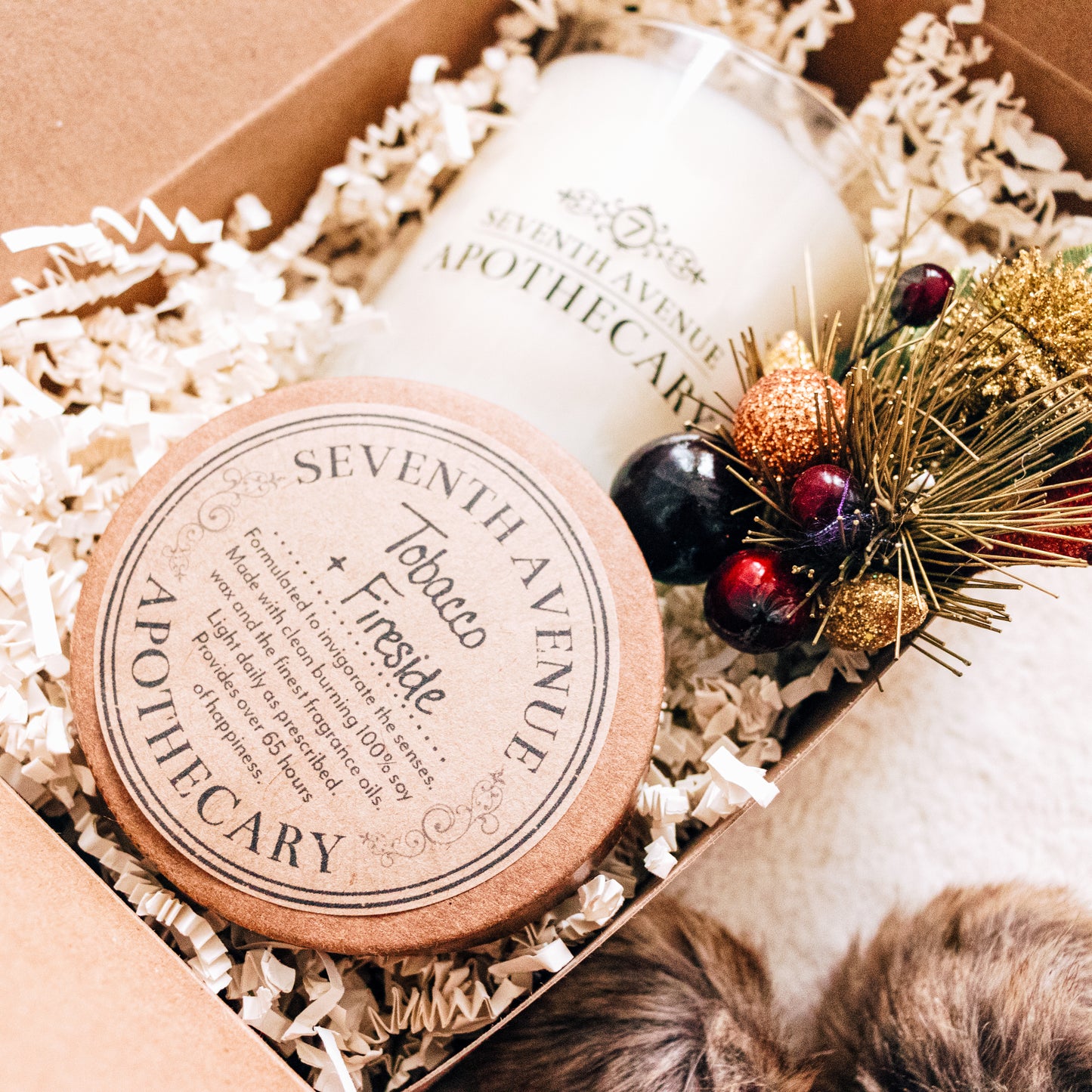 Tobacco + Fireside - Signature Glass Candle