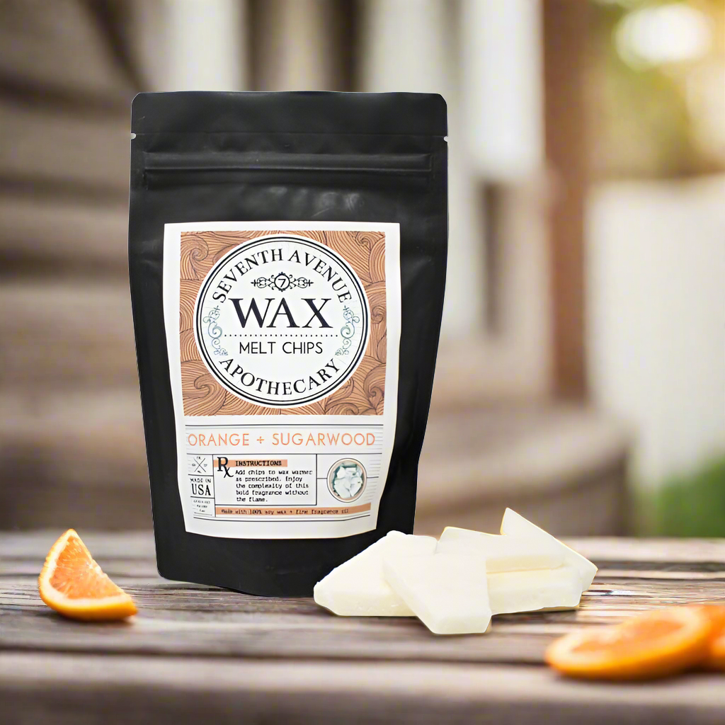 Orange + Sugarwood - Wax Melt Chips