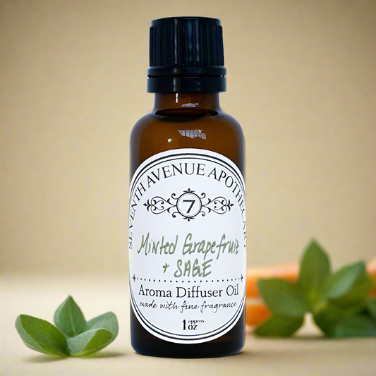 Minted Grapefruit + Sage - Aroma Diffuser Oil