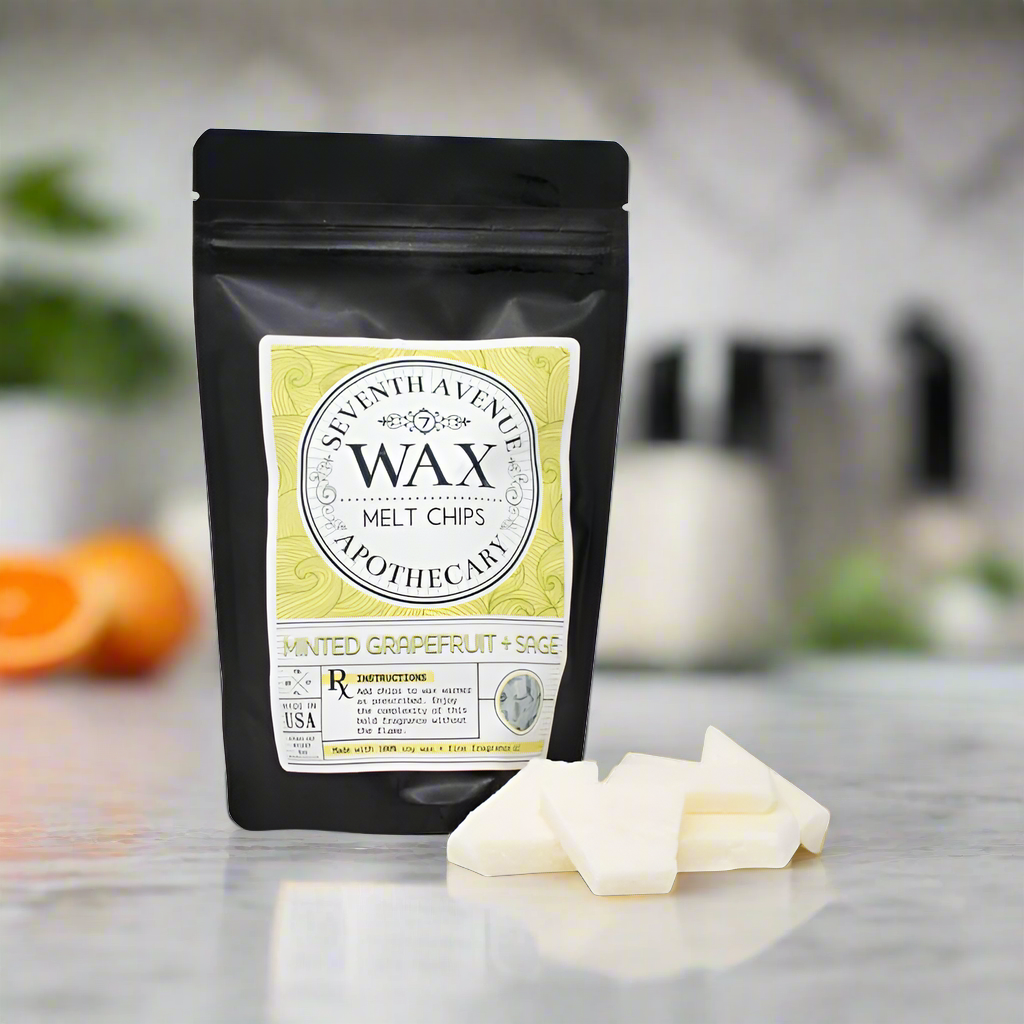 Minted Grapefruit + Sage - Wax Melt Chips