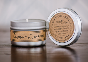 Orange + Sugarwood - Mini Tin Candle