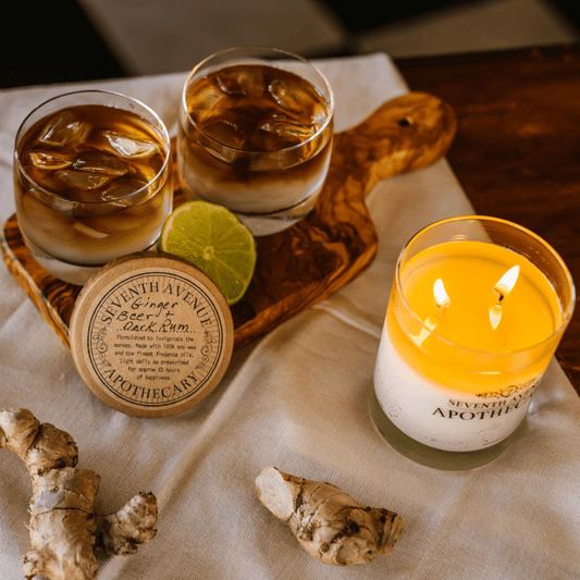 Ginger Beer + Dark Rum - Signature Glass Candle