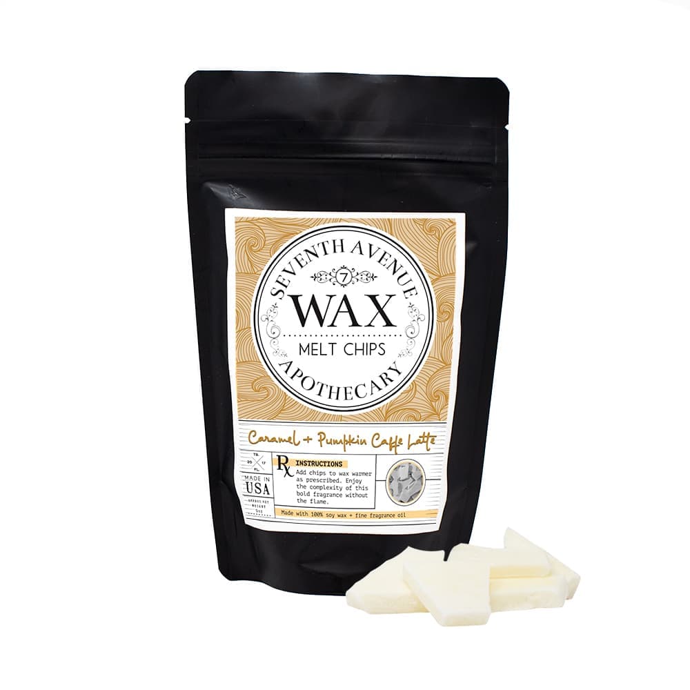 Caramel + Pumpkin Caffe Latte Wax Melt Chips