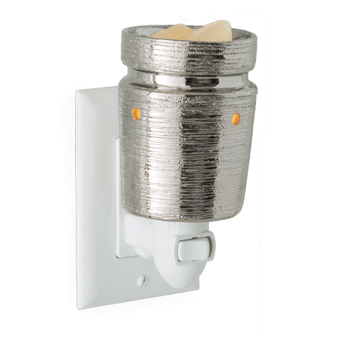 Brushed Chrome Pluggable Fragrance Warmer