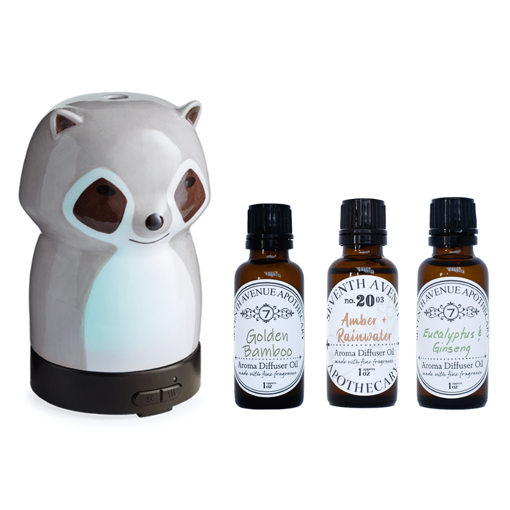Racoon - Aroma Diffuser Oil Gift Set