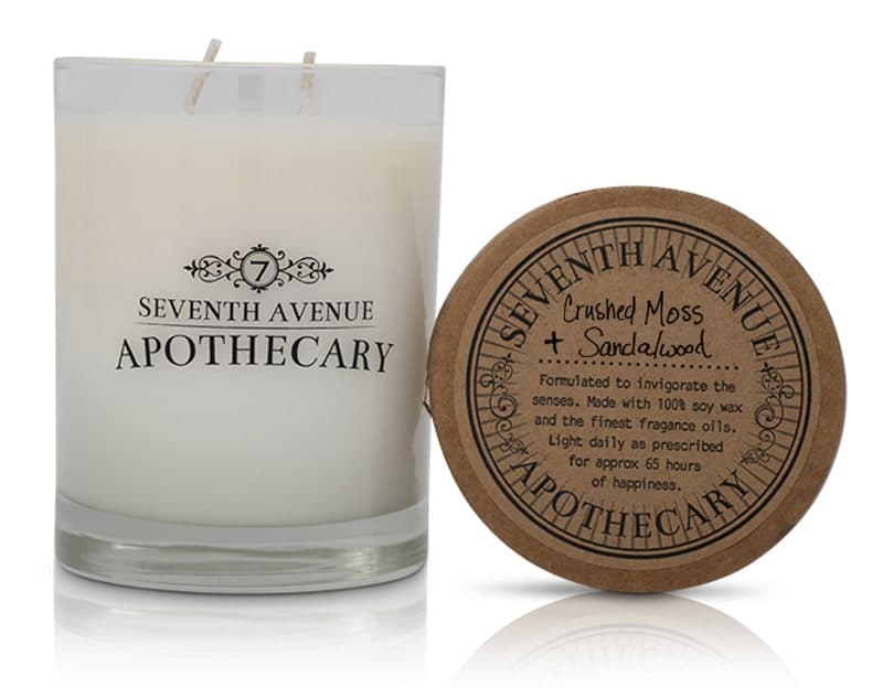 Crushed Moss + Sandalwood Soy Wax Candle