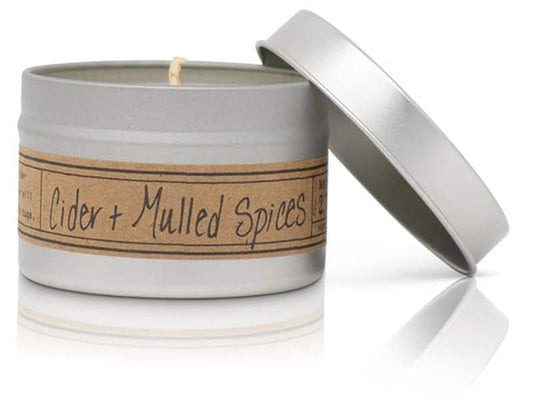 Cider + Mulled Spices Soy Wax Candle - Mini Tin