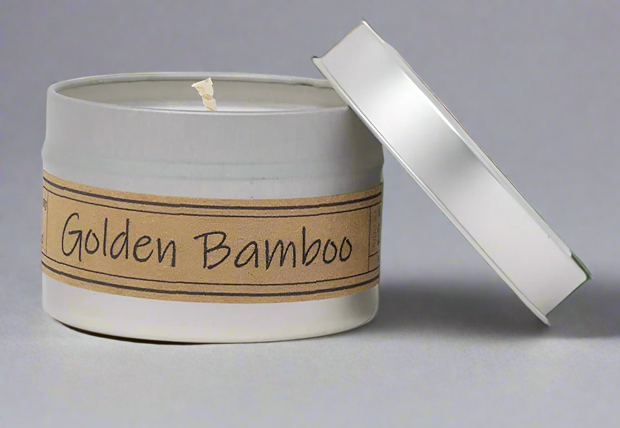 Golden Bamboo - Mini Tin Candle