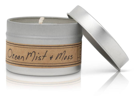 Ocean Mist + Moss - Mini Tin Candle