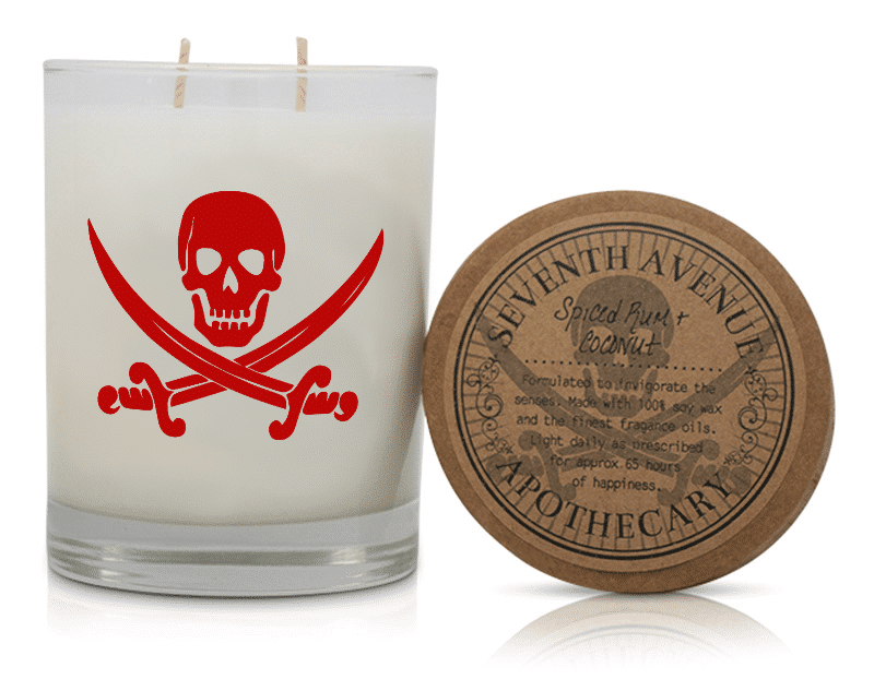 Spiced Rum + Coconut Soy Wax Candle - Signature Glass