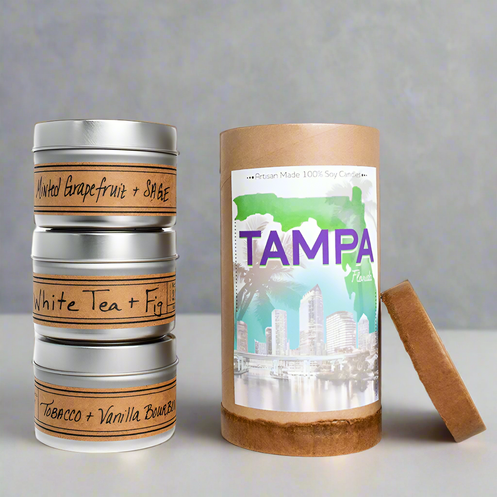 City of Tampa Mix + Match Mini Tin Gift Tube