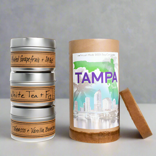 City of Tampa Mix + Match Mini Tin Gift Tube