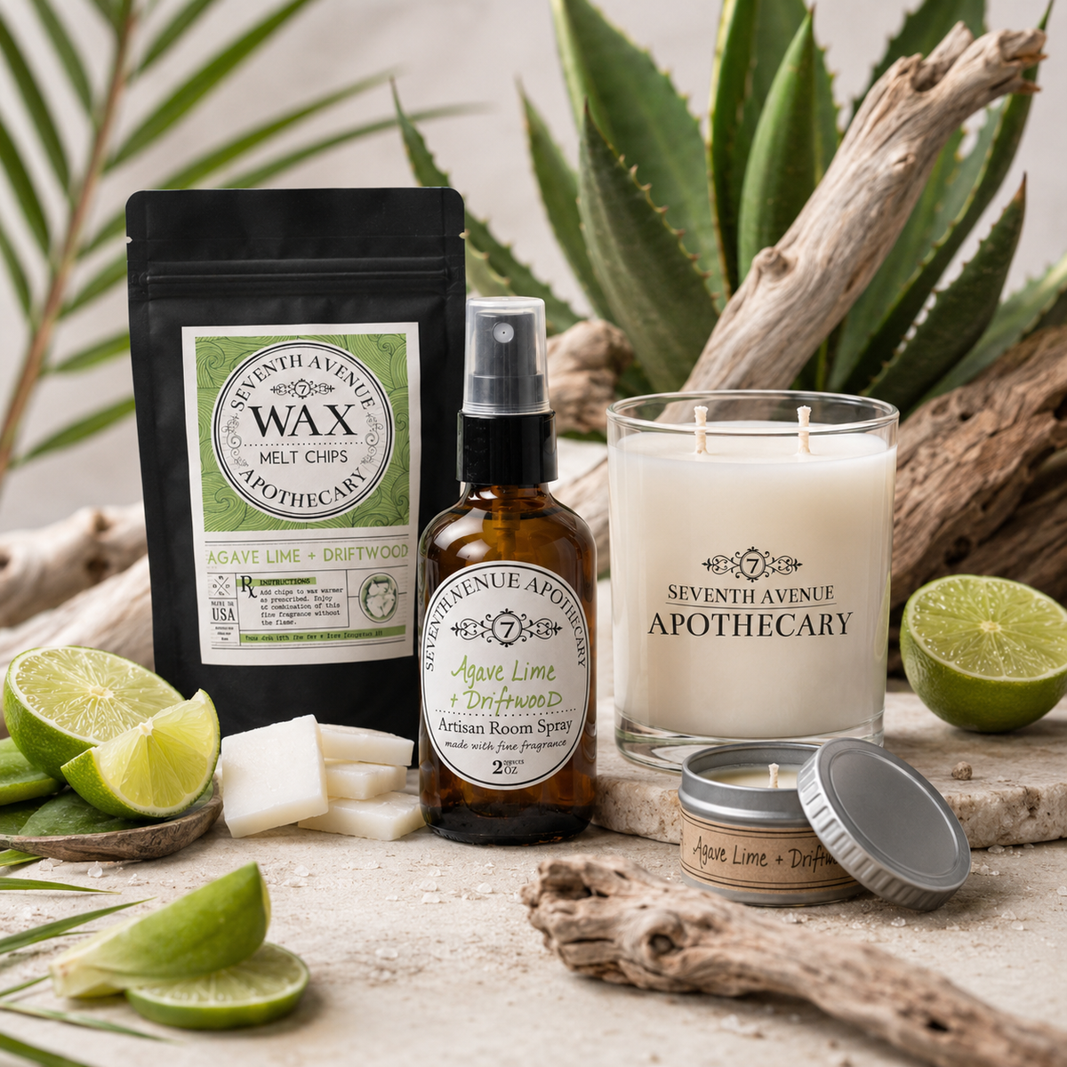 Agave Lime + Driftwood