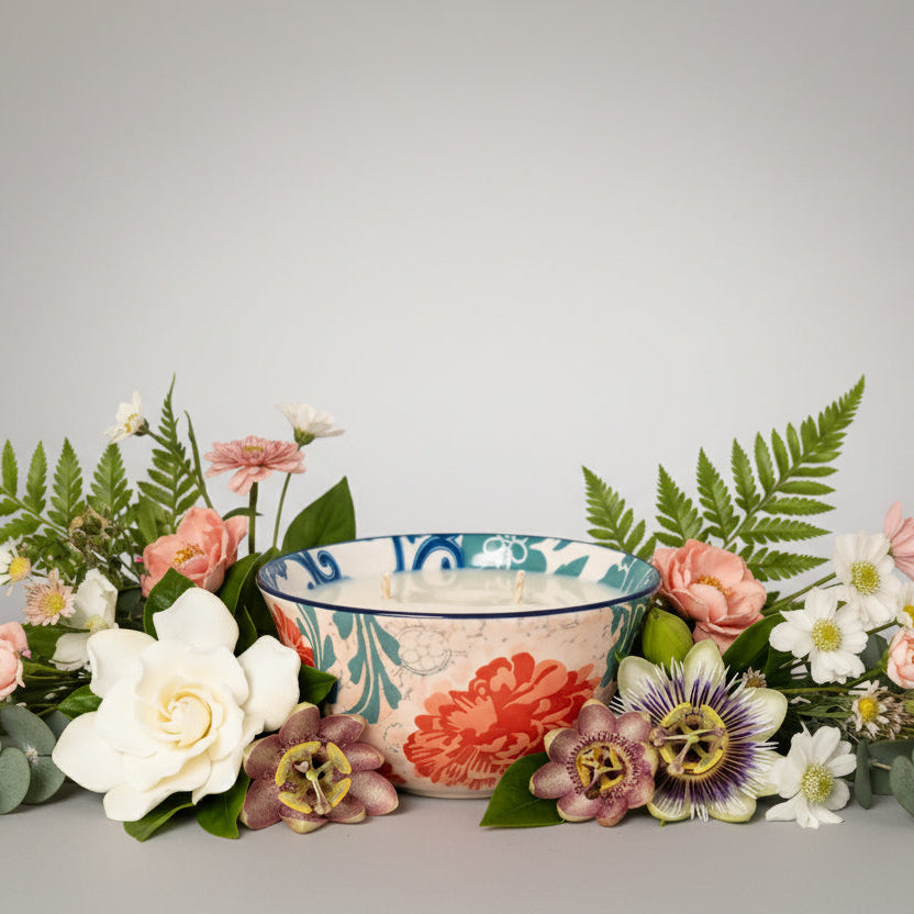 Botanical Stoneware Limited Edition 2-Wick Candle