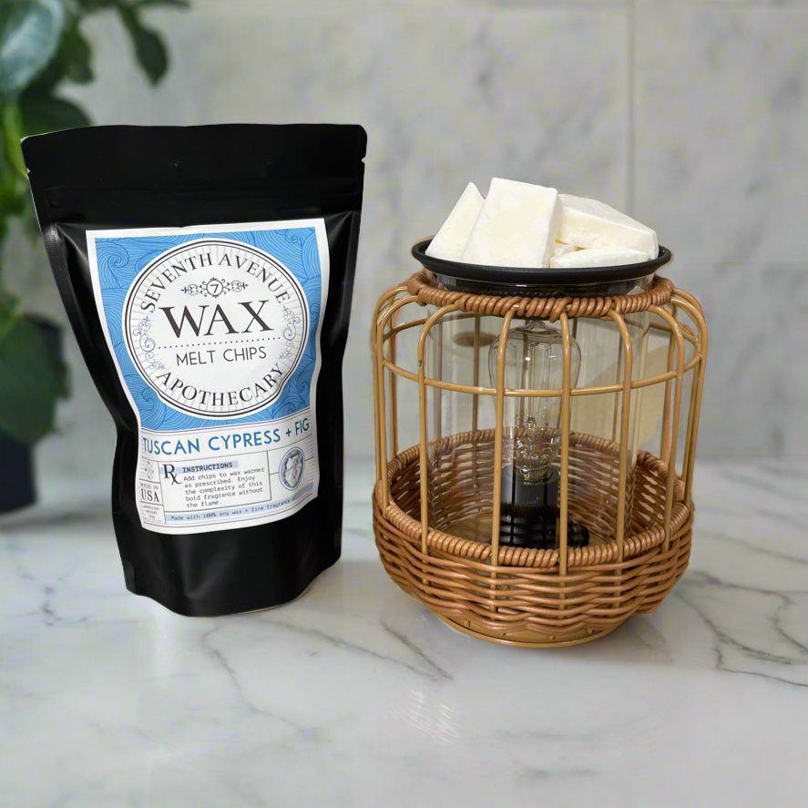 Natural Rattan Wax Warmer