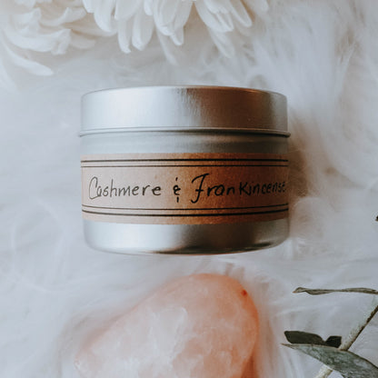 Cashmere + Frankincense Soy Wax Candle - Mini Tin