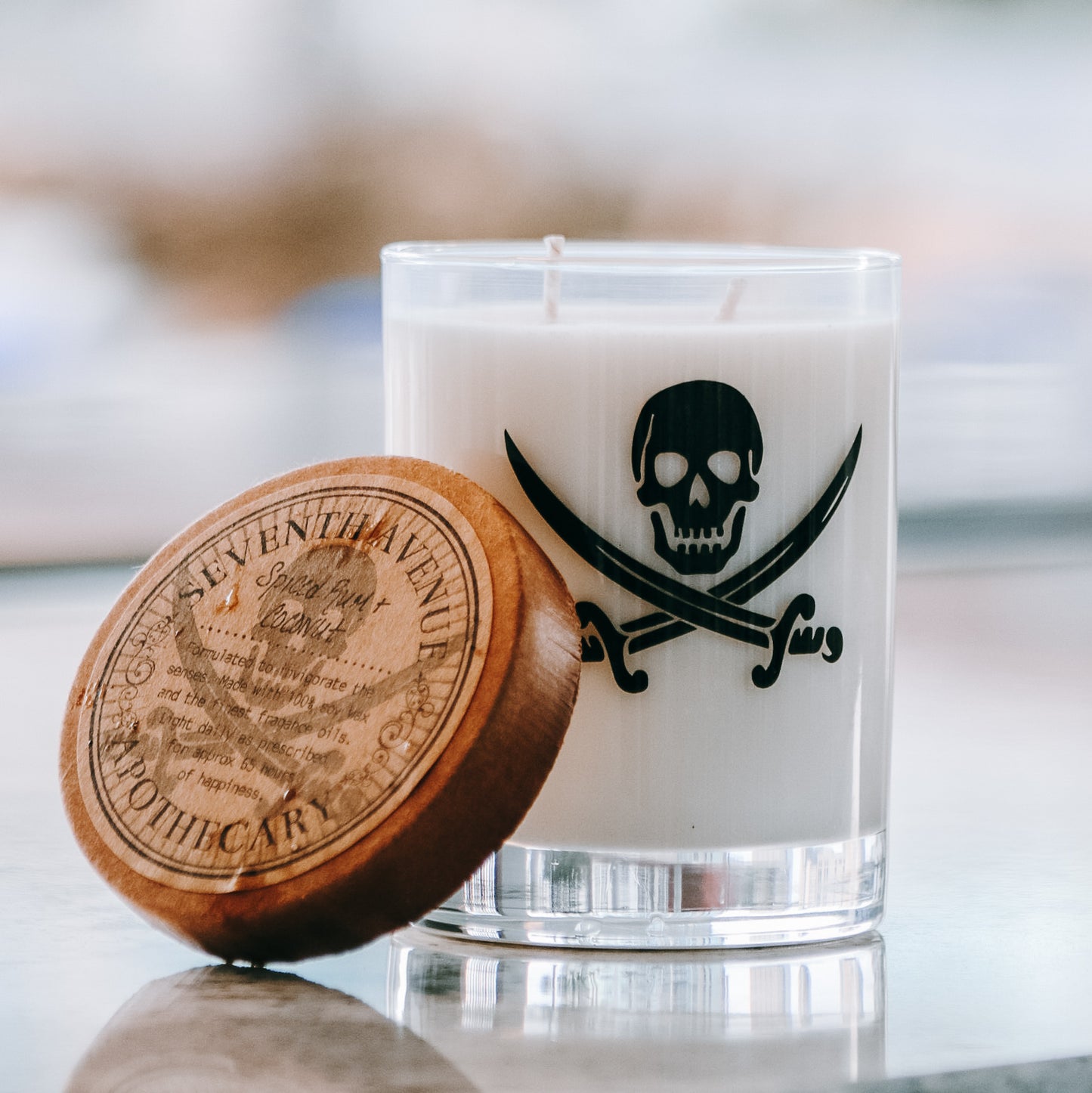 Spiced Rum + Coconut Soy Wax Candle - Signature Glass