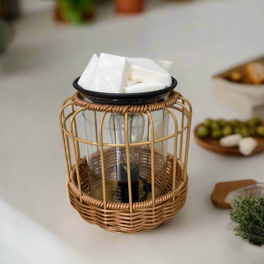 Natural Rattan Wax Warmer