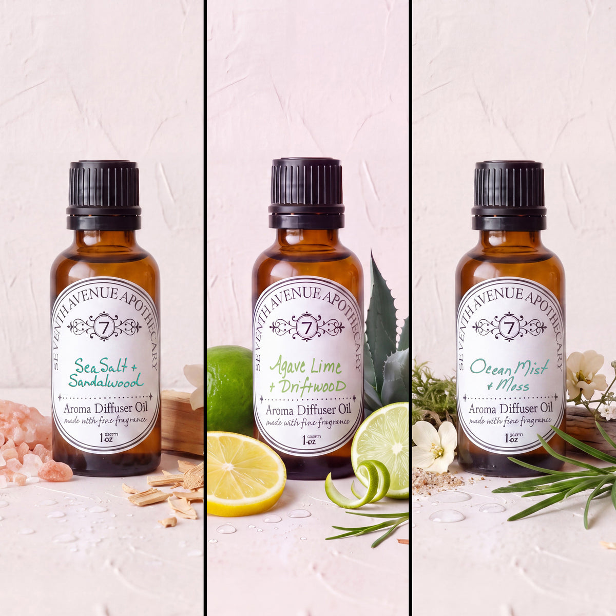 Beach - - Aroma Diffuser Oil 3 pack