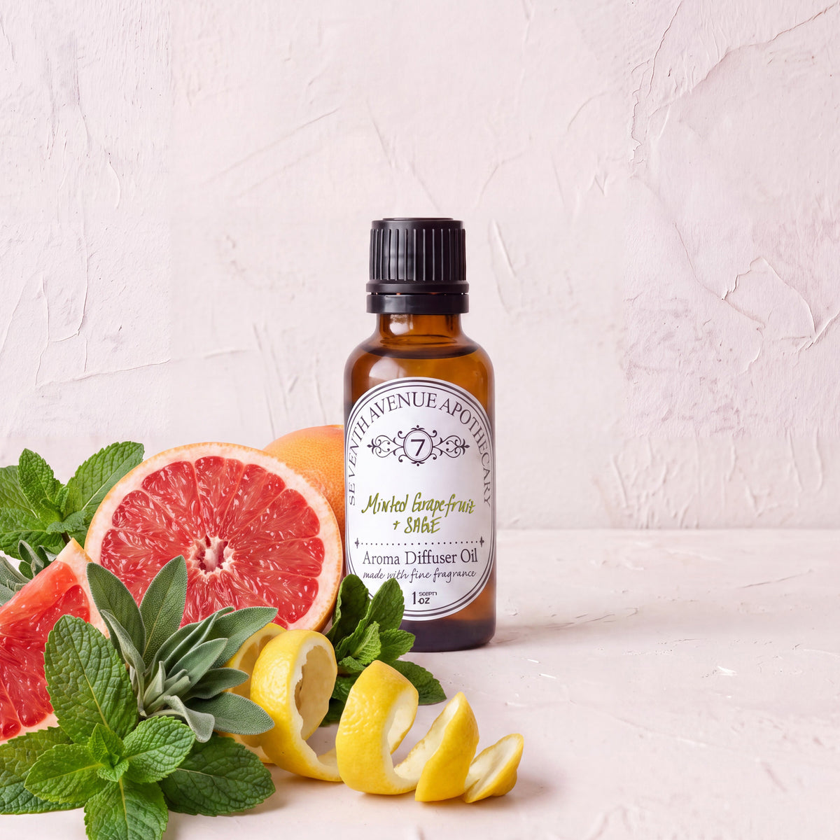 Minted Grapefruit + Sage - Aroma Diffuser Oil