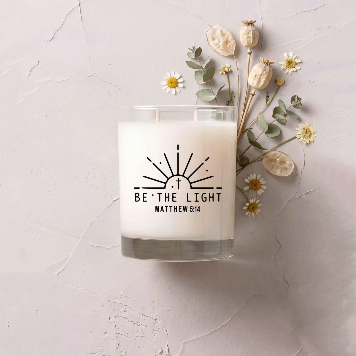 Be the Light - Faith Series Signature Glass Candle