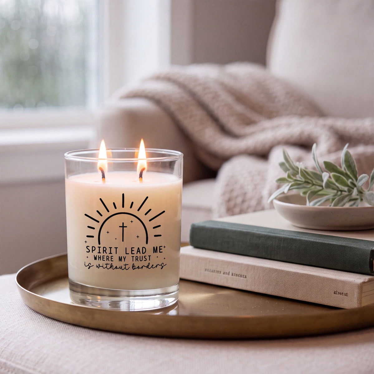 Spirit Lead Me - Faith Series Signature Glass Candle