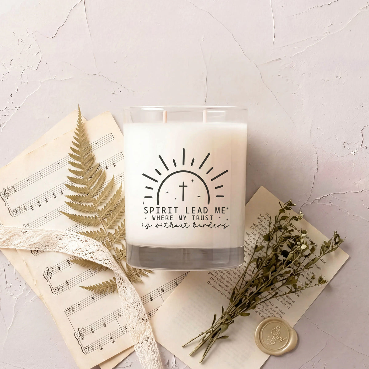 Spirit Lead Me - Faith Series Signature Glass Candle