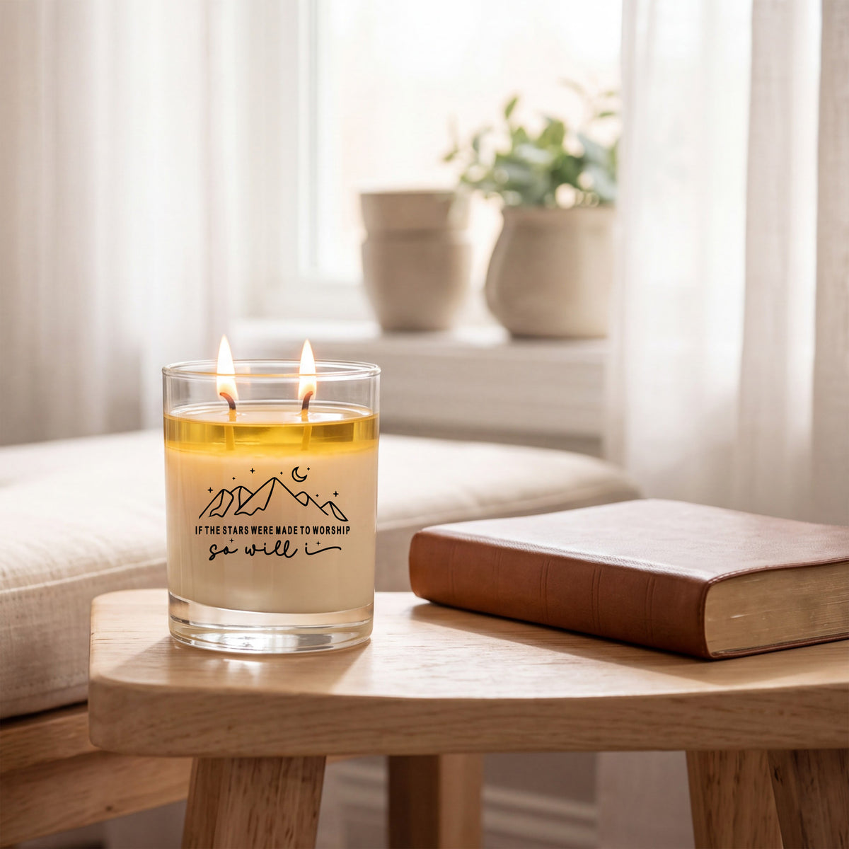 So Will I - Faith Series Signature Glass Candle