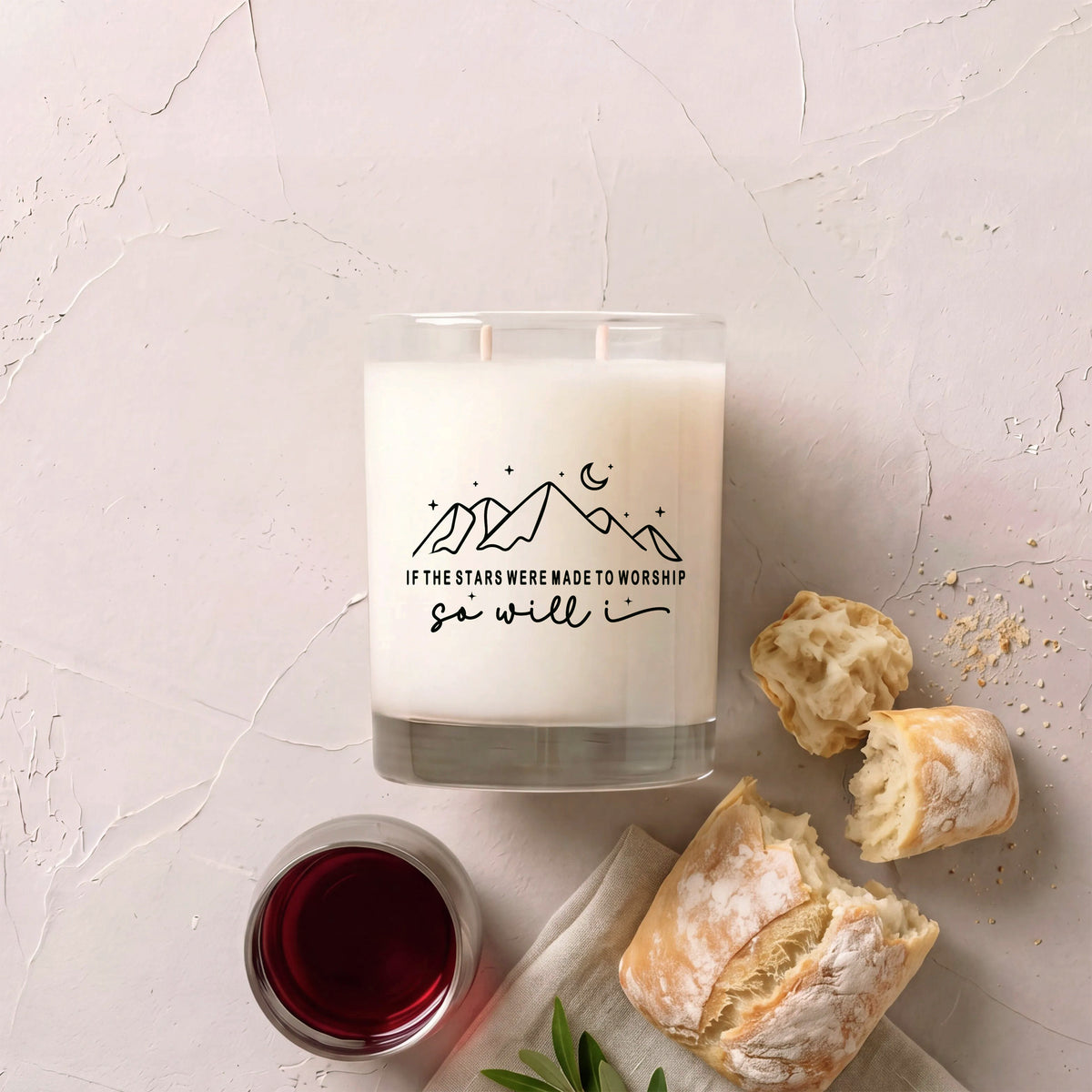 So Will I - Faith Series Signature Glass Candle