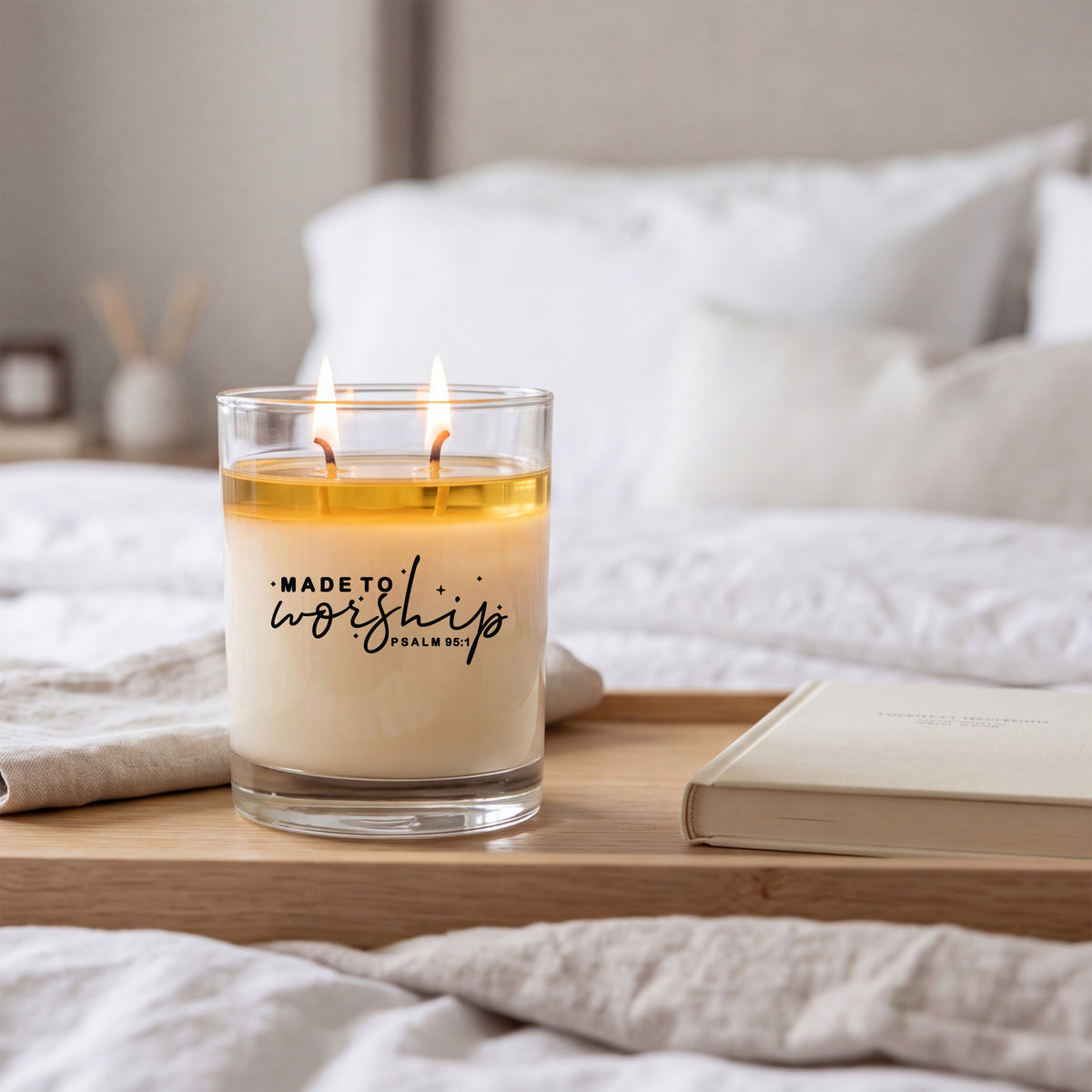Made to Worship - Faith Series Signature Glass Candle
