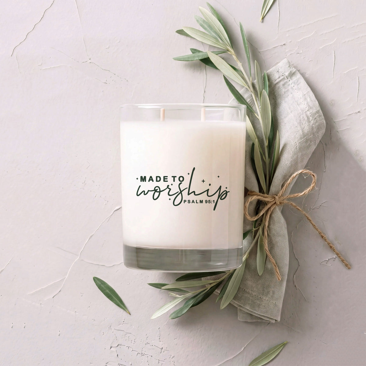 Made to Worship - Faith Series Signature Glass Candle