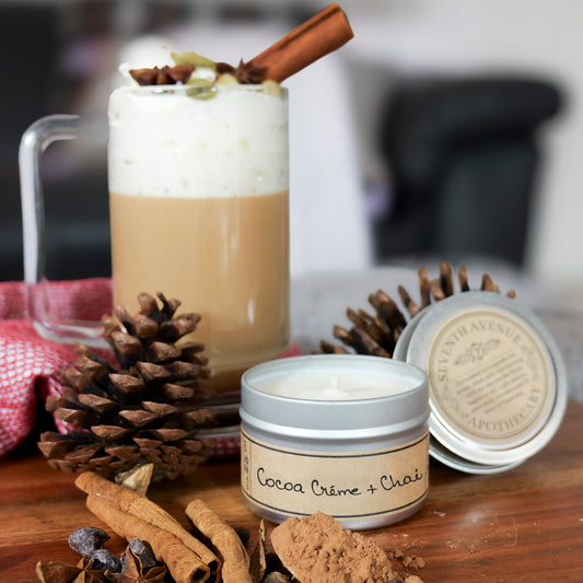 Cocoa Creme + Chai - Mini Tin Candle
