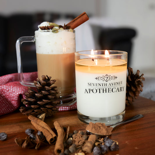Cocoa Creme + Chai - Signature Glass Candle