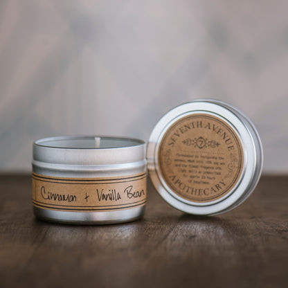Cinnamon + Vanilla Bean - Mini Tin Candle