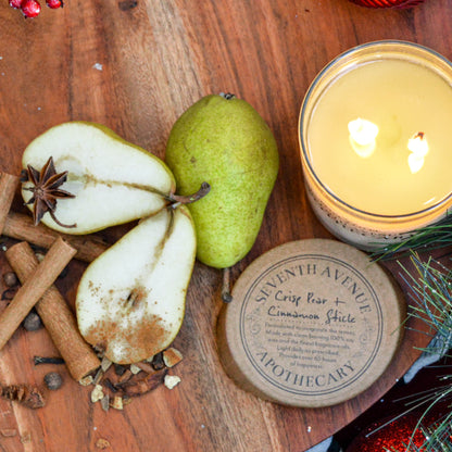 Crisp Pear + Cinnamon Stick Soy Wax Candle