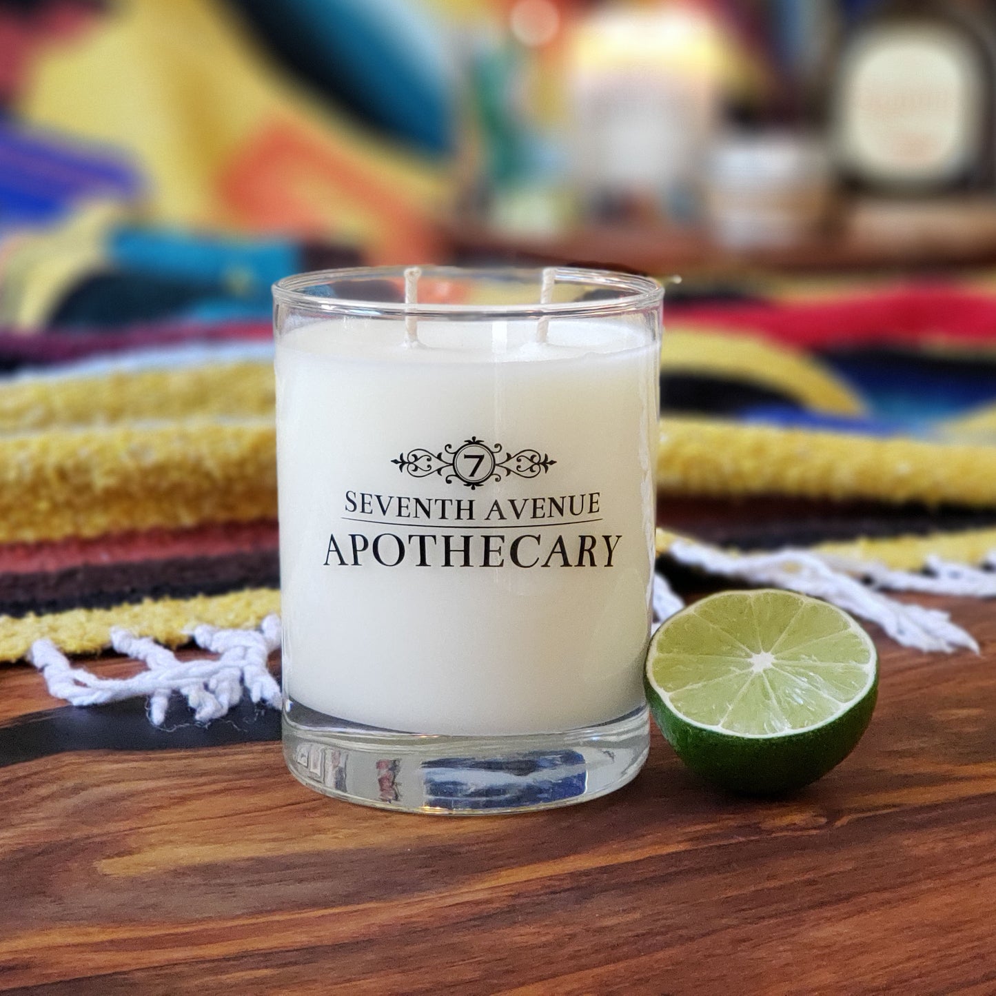 Agave Lime + Driftwood Soy Wax Candle - Signature Glass